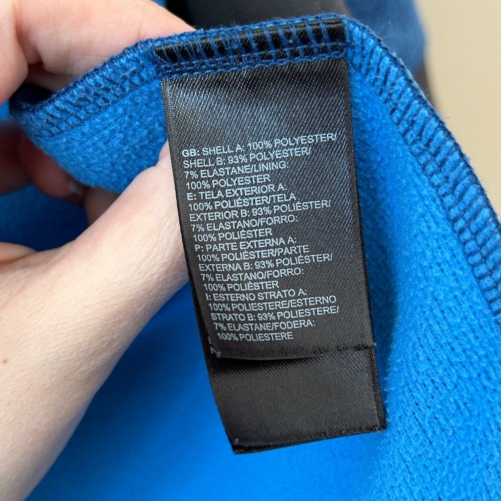 The North Face Men’s Canyonland Full Zip Fleece Hoodie Blue size Medium - Picture 9 of 9